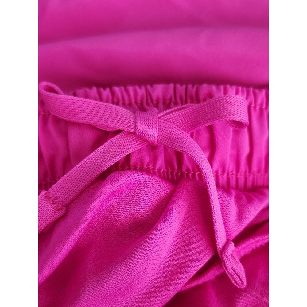 Nike Dri-Fit Raspberry Pink Athletic Shorts, Built In Panties, Drawstring, Small - Picture 7 of 7